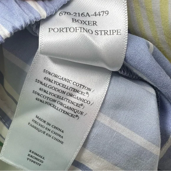 Rails White Colorful Portofino Striped Organic Cotton Blend Boxer Shorts XXS NWT - Picture 12 of 16